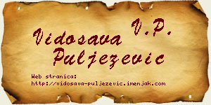 Vidosava Puljezević vizit kartica